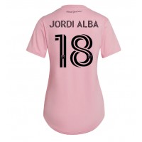 Camiseta Inter Miami Jordi Alba #18 Primera Equipación para mujer 2023-24 manga corta